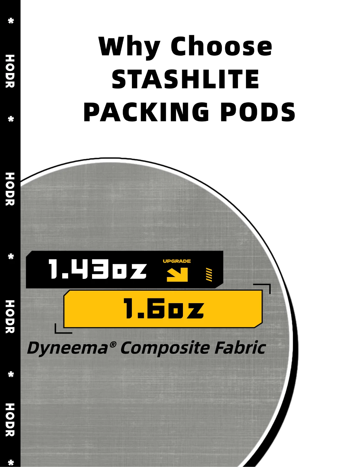 [HODR] STASHLITE Packing Pods Ultralight Dyneema™ 1.6 Oz Waterproof Stuff Sack Cuben Fiber DCF Organizer Pouch for Backpacking