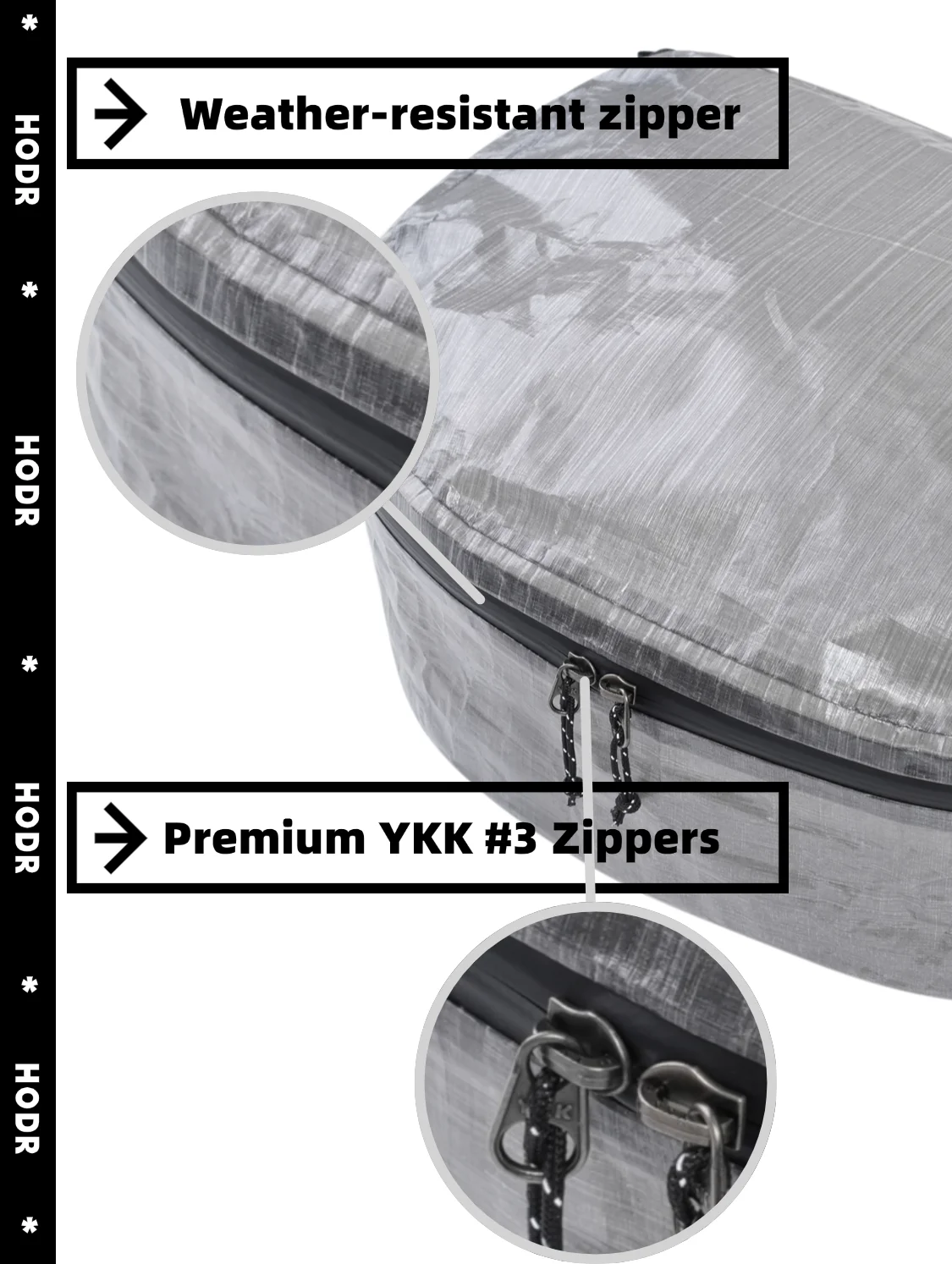 [HODR] STASHLITE Packing Pods Ultralight Dyneema™ 1.6 Oz Waterproof Stuff Sack Cuben Fiber DCF Organizer Pouch for Backpacking