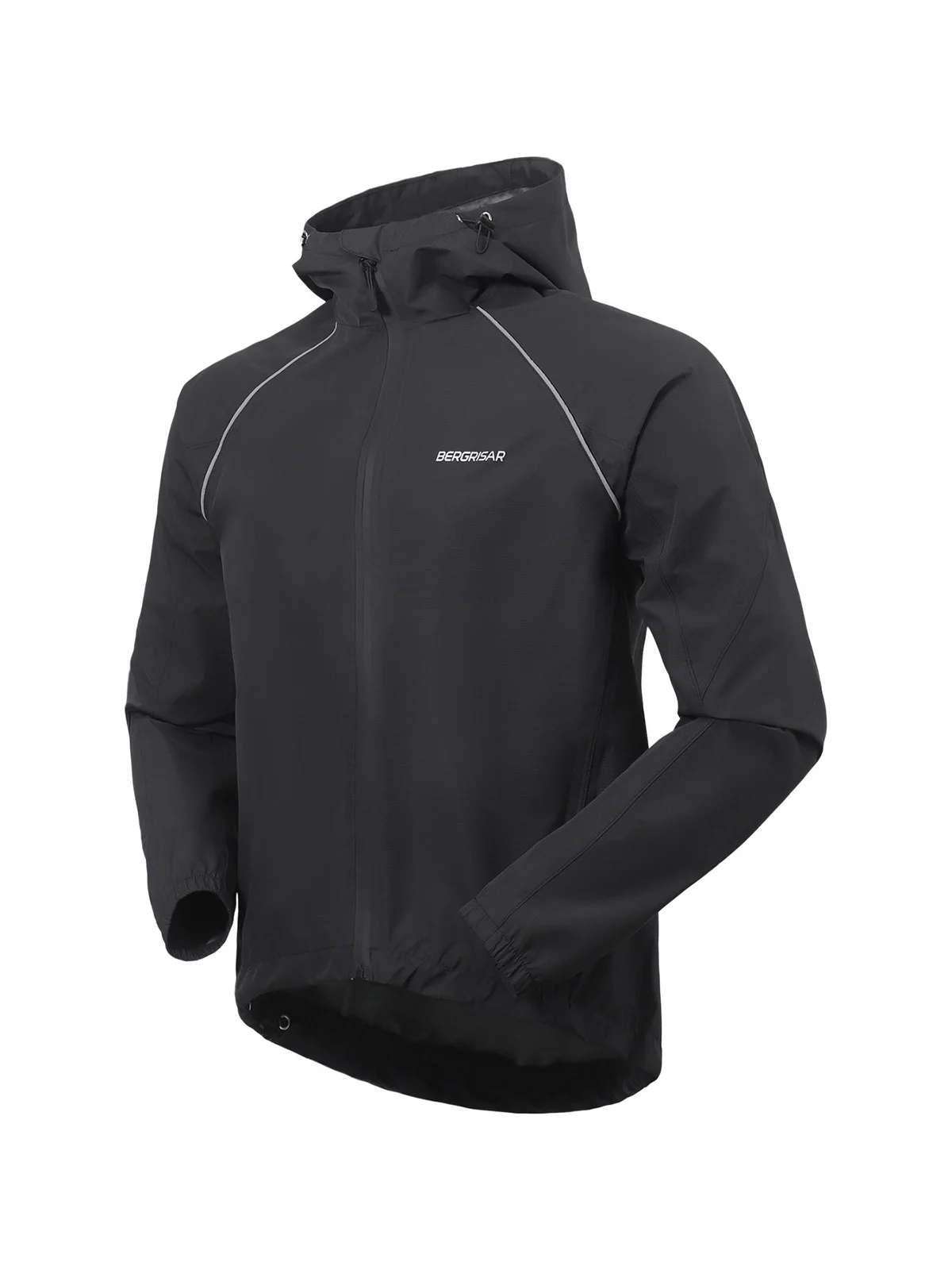 BERGRISAR Waterproof Running Cycling Jacket for Men Breathable Bike Rain Jacket Bicycle Coat Clothing Windbreaker