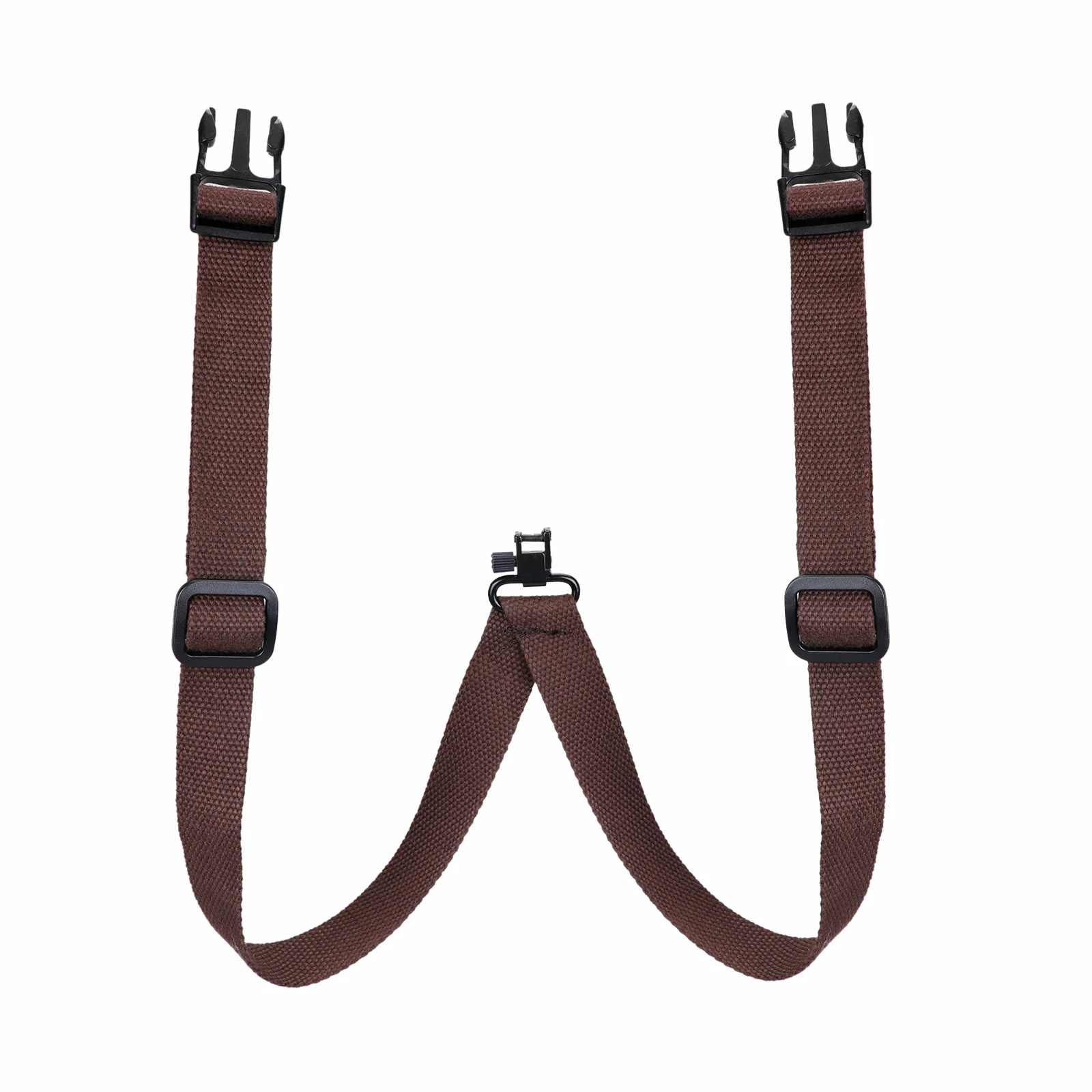 Tourbon Hunting Accessories Gun Double Shoulder Strap Rifle Carry Strap Padded Neoprene Rubberized Non-slip Brown