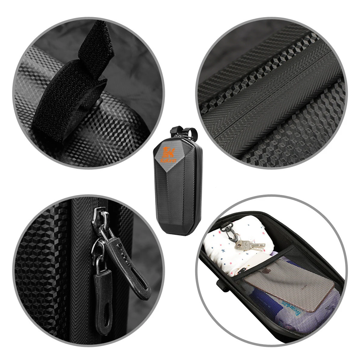 Kukirin Electric Scooter Bag 4L Electric Bike Handlebar Bag Waterproof Sunscreen Dustproof Large Capacity Scooter Storage Bag