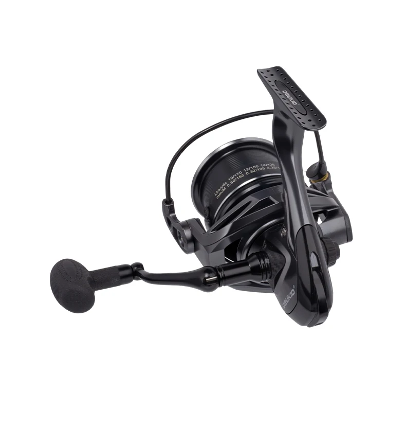 Spinning Fishing Reels Max Drag 12KG Powerful Big Spool Saltwater Freshwater Carp Fishing Reel 4500 5500 6500 7500 8500 Series