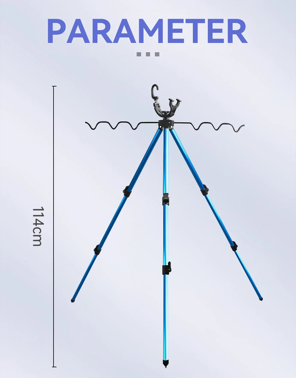 WEIHE 1pcs C# Fishing Rod Holder Telescopic Fishing Rod Bracket