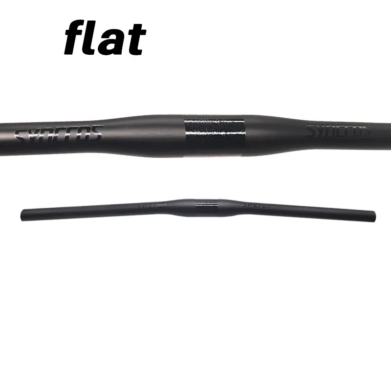 T1000 MTB Carbon Handlebar SYNCROS Mountain Bike Flat Horizontal Carbon Bicycle Handlebar MTB Bike Parts 31.8*580-780mm