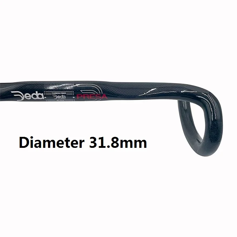 JEDA Presa Carbon Road Bike Handlebar Bicycle Handle 31.8mm Carbon Fiber Bent Bar 380/400/420/440mm