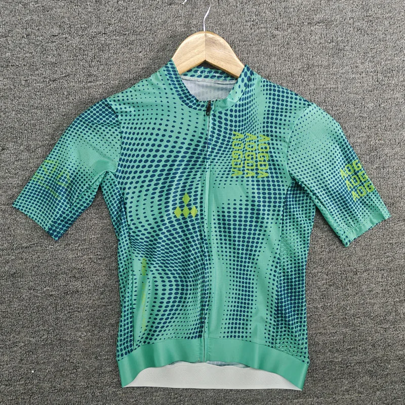 AOGDA Pro Team Aero Cycling Clothing,Short Sleeve Breathable Bike Shirts,Fast Drying Bicycle Clothing,Men's Cycling Jersey