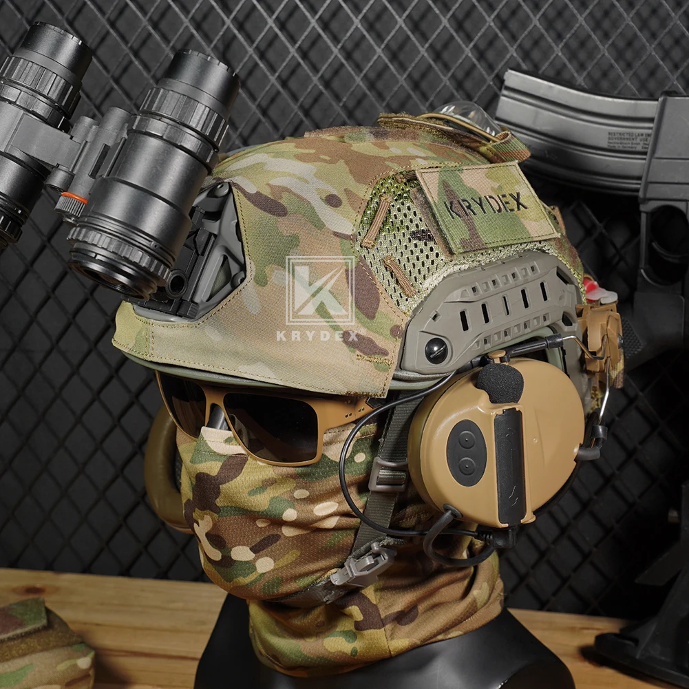 Krydex Tactical Helmet Cover for Fast Helmet Size M L XL Maritime Helmet, Airsoft Paintball Helmet Accessories