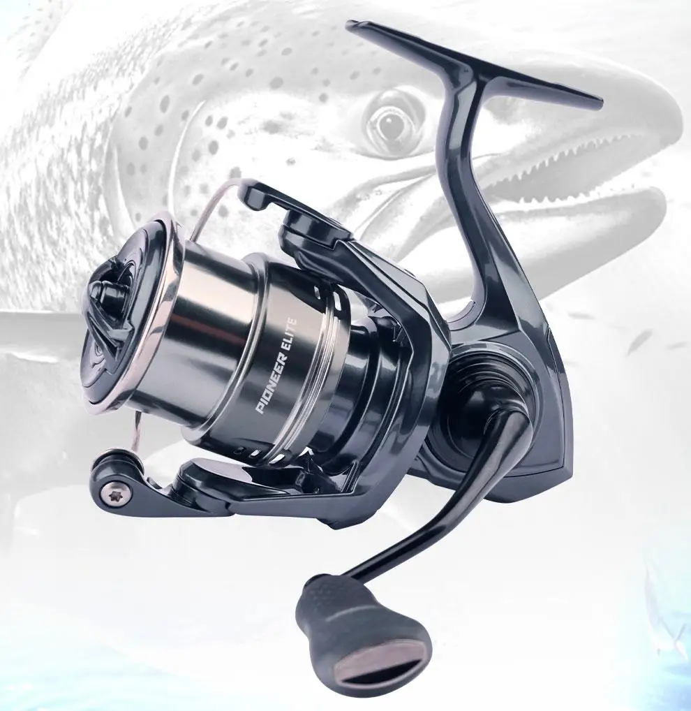 DMK Collar PIONEER ELITE 6.4：1 Spinning Fishing Reels 197g Magnesium Alloy Body 9KG Brake Spinning Fishing Reels