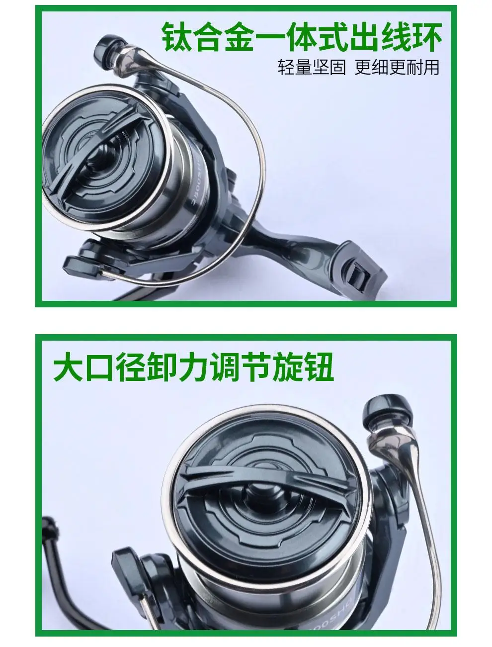 DMK Collar PIONEER ELITE 6.4：1 Spinning Fishing Reels 197g Magnesium Alloy Body 9KG Brake Spinning Fishing Reels