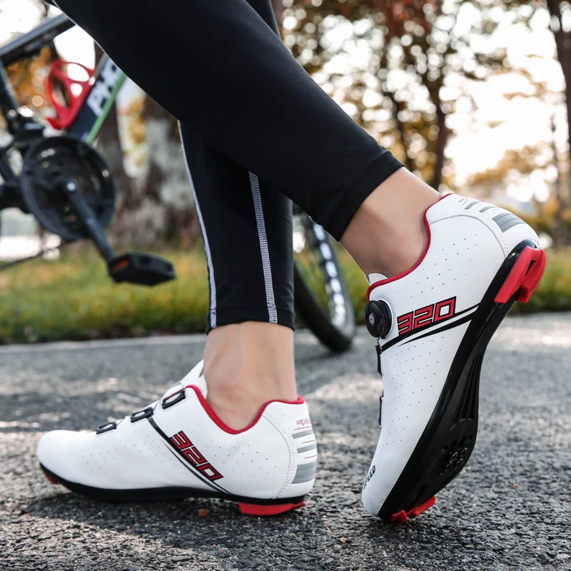 Men Cycling Shoes Road Cycling Sports Shoes Women MTB Racing Competition Self-Locking Cycling Shoes Spd Cleats Cycling Shoes
