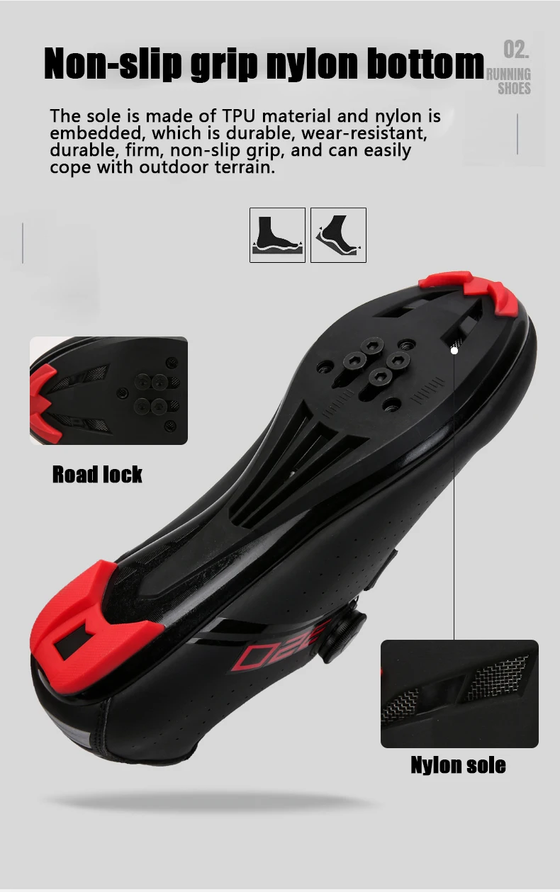 Men Cycling Shoes Road Cycling Sports Shoes Women MTB Racing Competition Self-Locking Cycling Shoes Spd Cleats Cycling Shoes