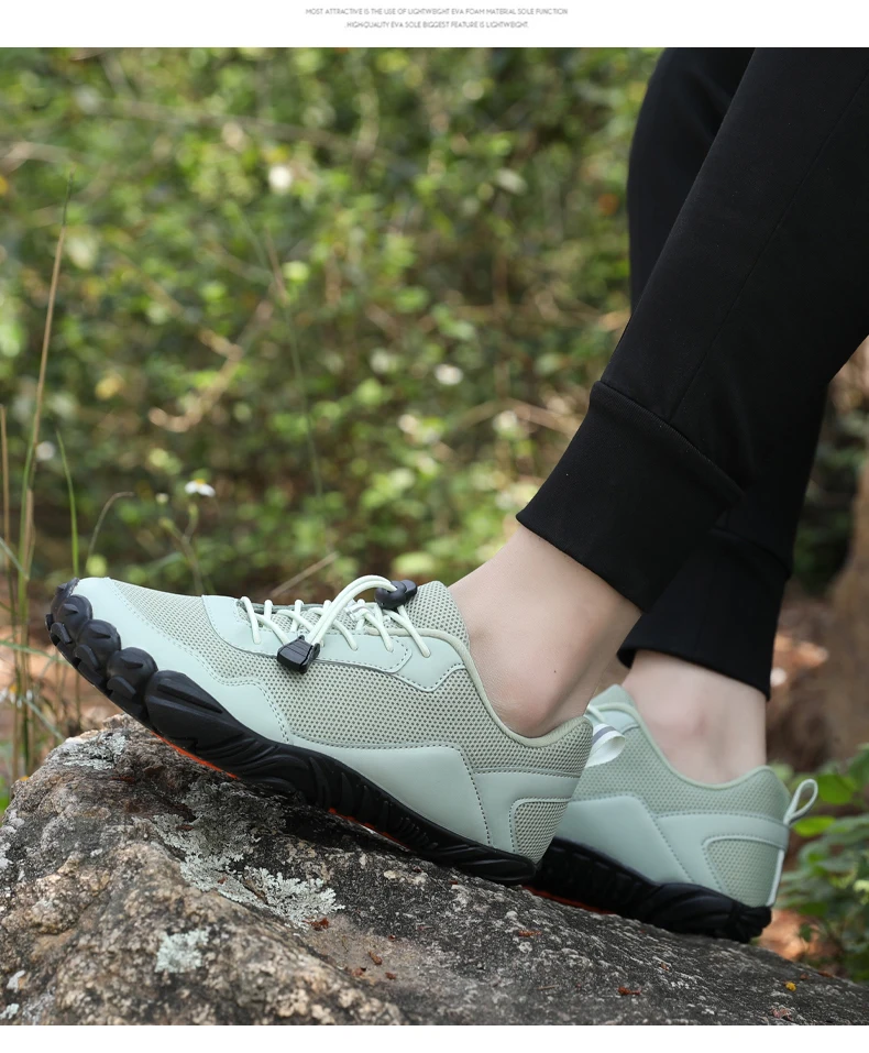 Men's Minimalist Trail Running Barefoot Shoes UNISEX Wide Toe Box Zero Drop Aqua Sock Kayaking Boating Hiking Surfing Walking