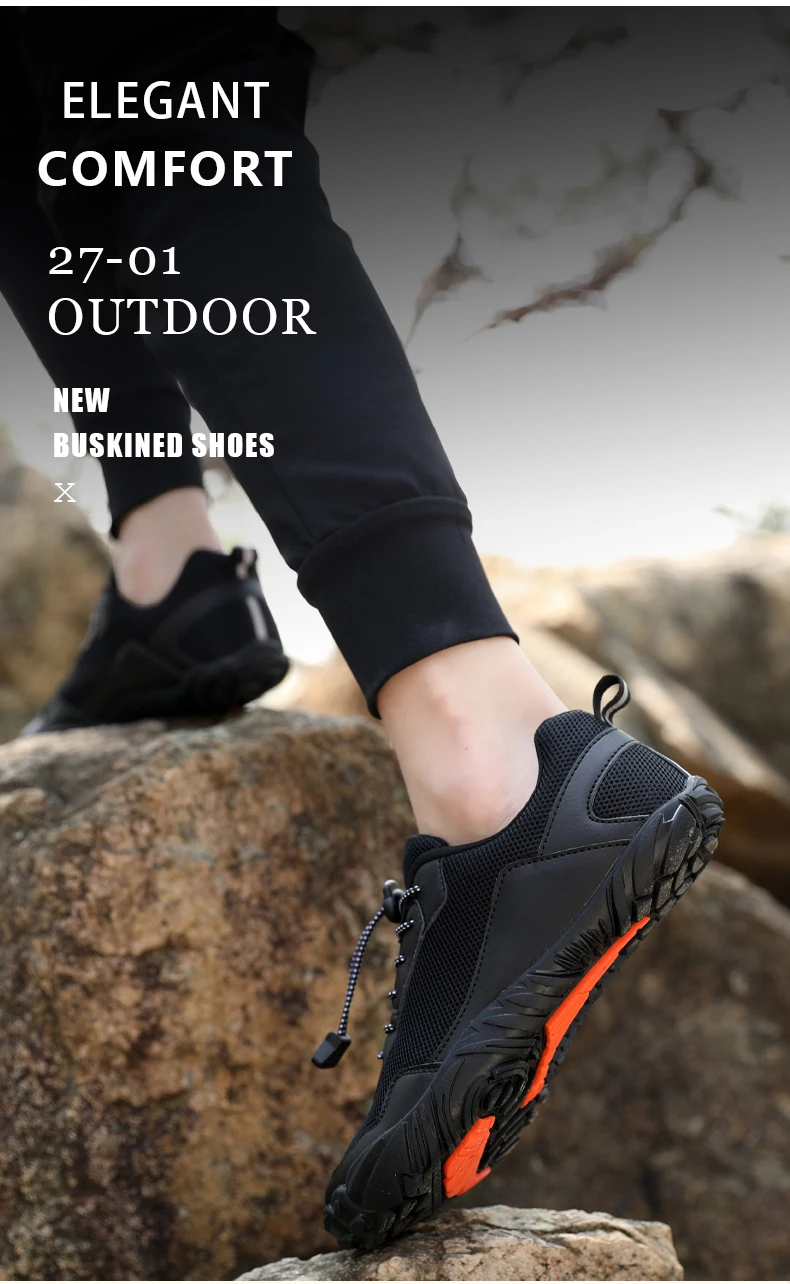Men's Minimalist Trail Running Barefoot Shoes UNISEX Wide Toe Box Zero Drop Aqua Sock Kayaking Boating Hiking Surfing Walking