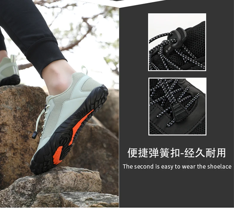 Men's Minimalist Trail Running Barefoot Shoes UNISEX Wide Toe Box Zero Drop Aqua Sock Kayaking Boating Hiking Surfing Walking