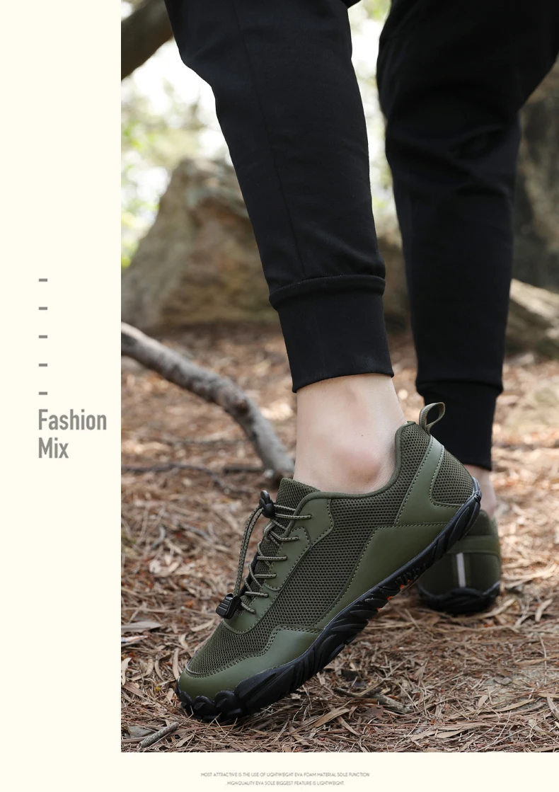Men's Minimalist Trail Running Barefoot Shoes UNISEX Wide Toe Box Zero Drop Aqua Sock Kayaking Boating Hiking Surfing Walking