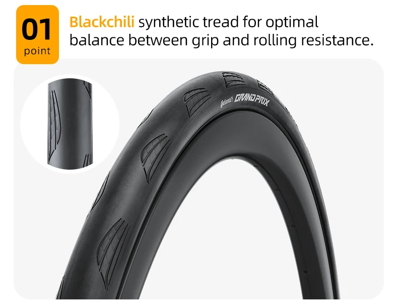 Continental Grand Prix Bicycle Road Tires 700c Tube Type Clincher Bike Tyre 700 X 28C/30C BlackChili Compound Bike Accessories