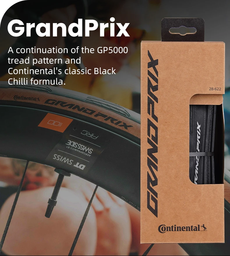 Continental Grand Prix Bicycle Road Tires 700c Tube Type Clincher Bike Tyre 700 X 28C/30C BlackChili Compound Bike Accessories