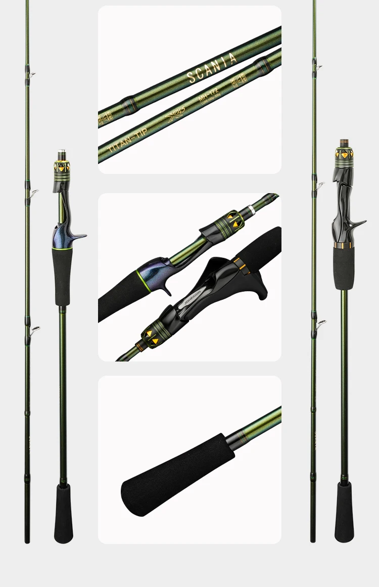 Johncoo 1.72m MH octopus Fishing rod with gun Grip Fuji rings light weight Boat fishing rod Casting fishing rod High Quality