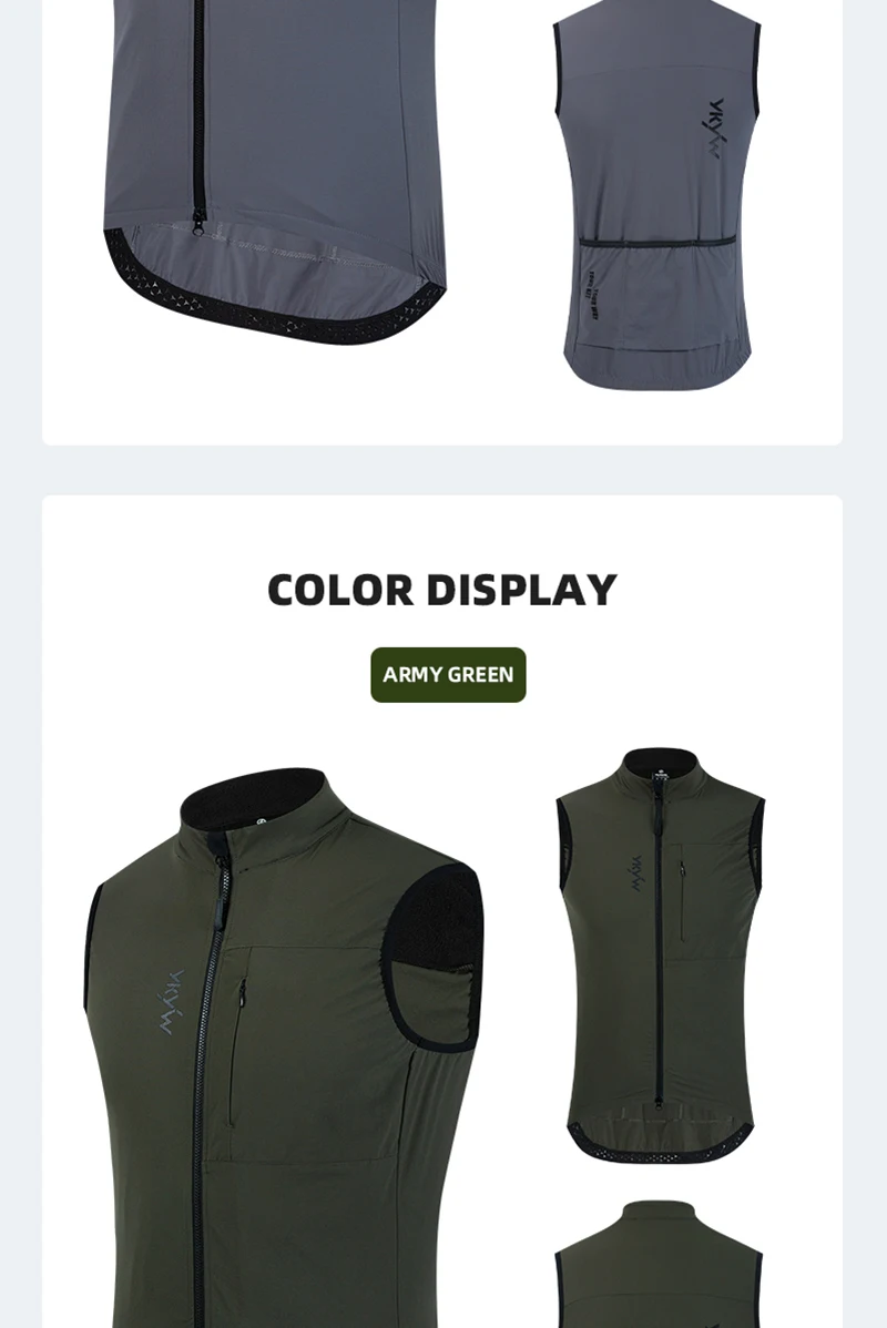 YKYWBIKE Men's Cycling Vest Winter Autumn Waterproof Windproof Bicycle Thermal Windbreaker Road Bike Gilet MTB Cycling Clothing