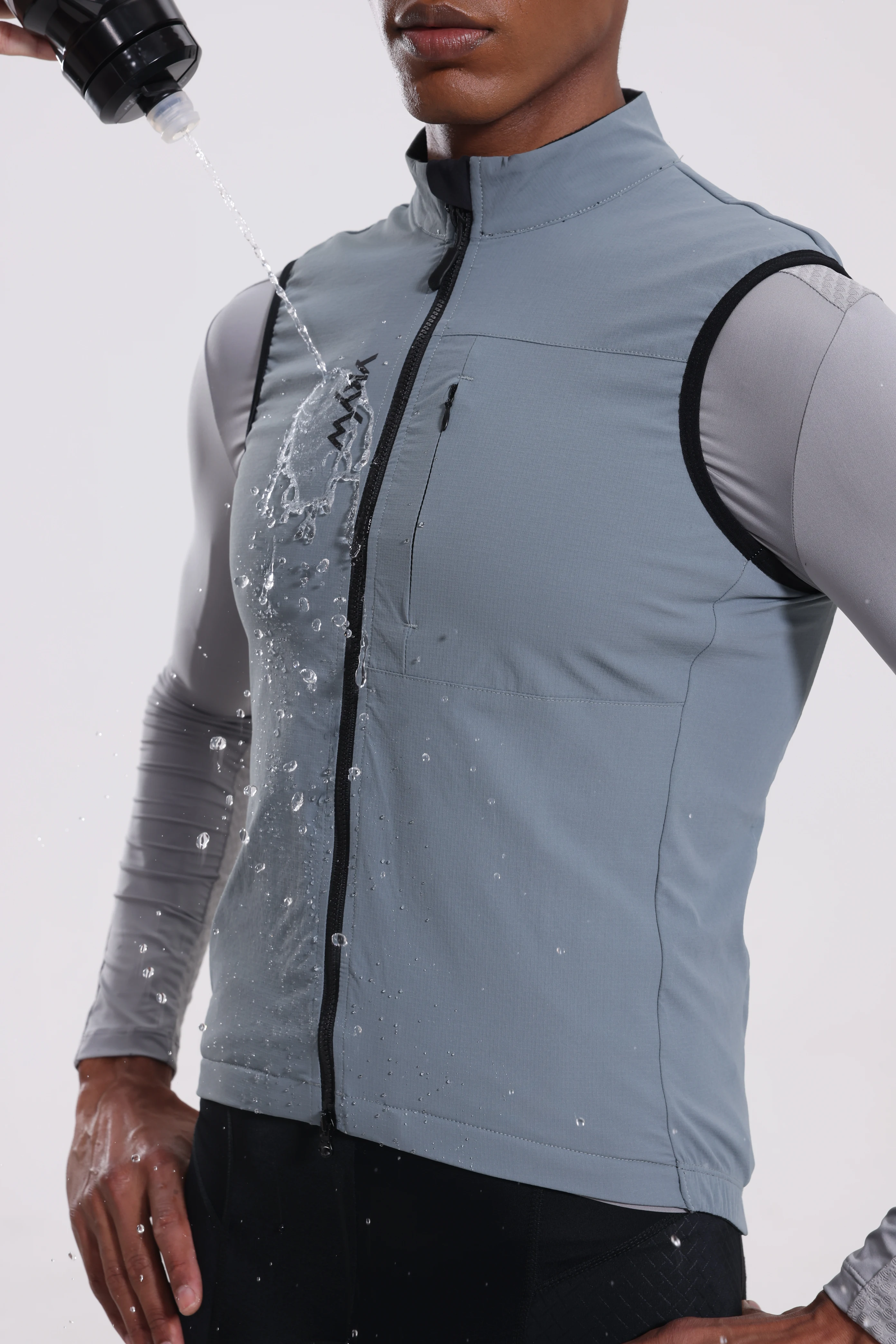YKYWBIKE Men's Cycling Vest Winter Autumn Waterproof Windproof Bicycle Thermal Windbreaker Road Bike Gilet MTB Cycling Clothing
