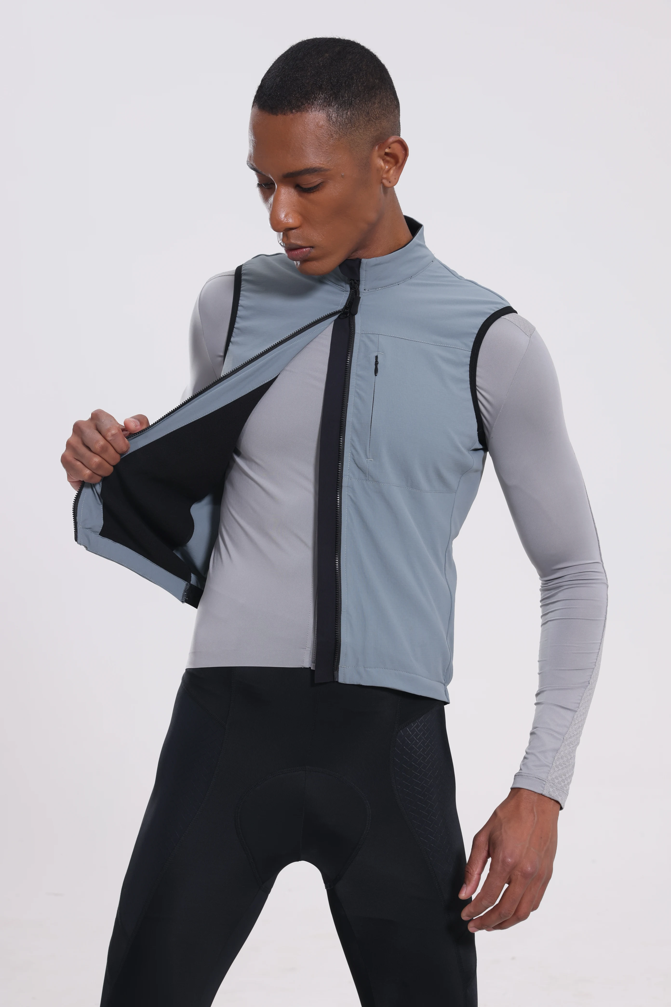 YKYWBIKE Men's Cycling Vest Winter Autumn Waterproof Windproof Bicycle Thermal Windbreaker Road Bike Gilet MTB Cycling Clothing