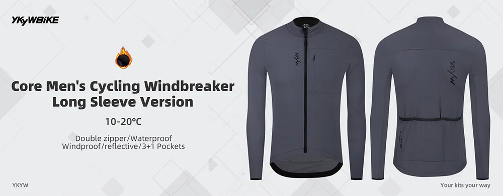 YKYWBIKE Men's Cycling Vest Winter Autumn Waterproof Windproof Bicycle Thermal Windbreaker Road Bike Gilet MTB Cycling Clothing