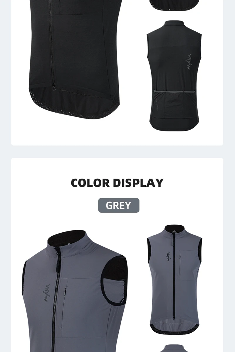 YKYWBIKE Men's Cycling Vest Winter Autumn Waterproof Windproof Bicycle Thermal Windbreaker Road Bike Gilet MTB Cycling Clothing