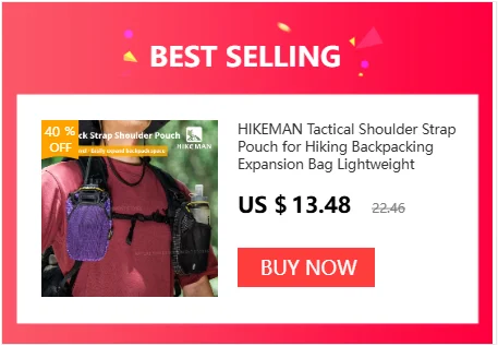 HIKEMAN Outdoor Chest Bag UHMWPE Cycling Sports Crossbody Bag Hiking Travel Hanging Pack for Backpack Expansion Upgraded V2.0