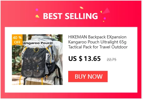 HIKEMAN Outdoor Chest Bag UHMWPE Cycling Sports Crossbody Bag Hiking Travel Hanging Pack for Backpack Expansion Upgraded V2.0