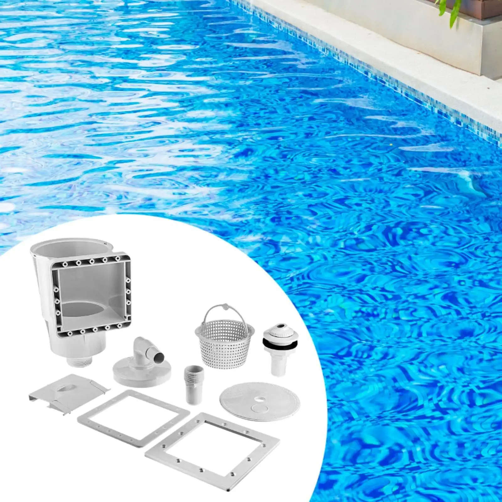 Swimming Pool Cleaning Set Pool Skimmer Accessory Kit Heavy Duty Easy Install Efficient for Swimming Pool