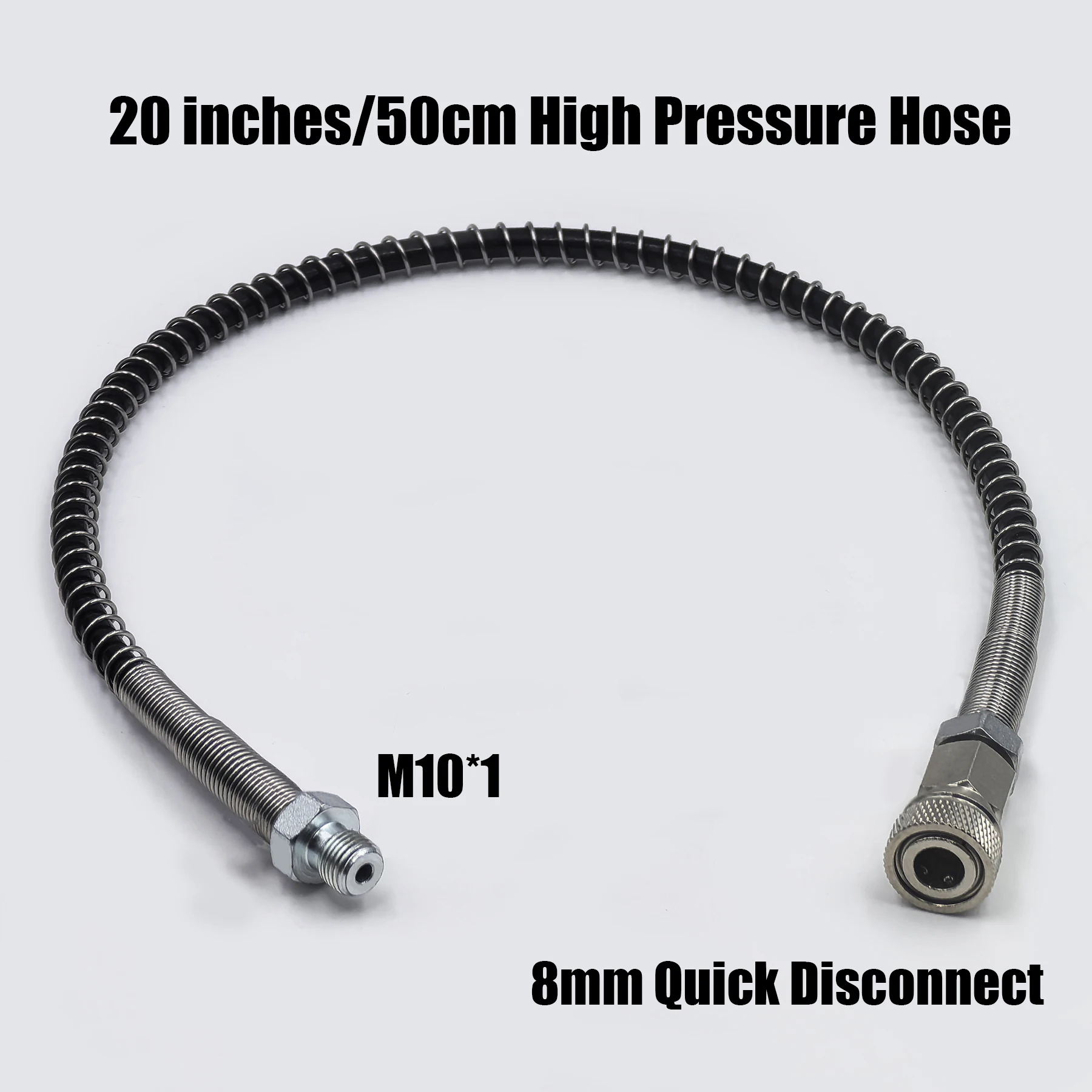 DIN Valve Fill Station Adapter 4500psi/300bar with 20inches Hose Dual Gauge for Charging Scuba Tank Diving