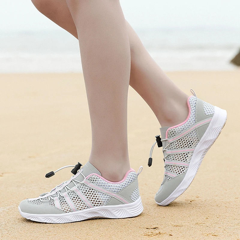 Women Men Aqua Shoes with Drainage Holes Creek River Tracing Shoes Amphibious Water Wading Upstream Outdoor Canyoning Camping