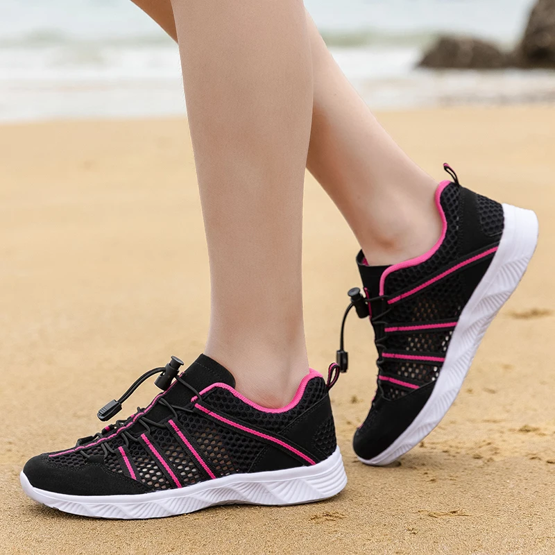 Women Men Aqua Shoes with Drainage Holes Creek River Tracing Shoes Amphibious Water Wading Upstream Outdoor Canyoning Camping
