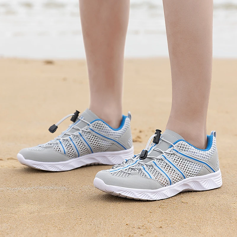 Women Men Aqua Shoes with Drainage Holes Creek River Tracing Shoes Amphibious Water Wading Upstream Outdoor Canyoning Camping