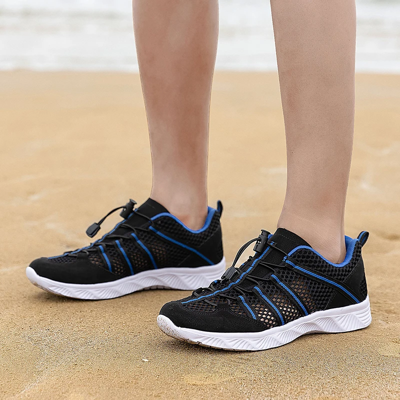 Women Men Aqua Shoes with Drainage Holes Creek River Tracing Shoes Amphibious Water Wading Upstream Outdoor Canyoning Camping