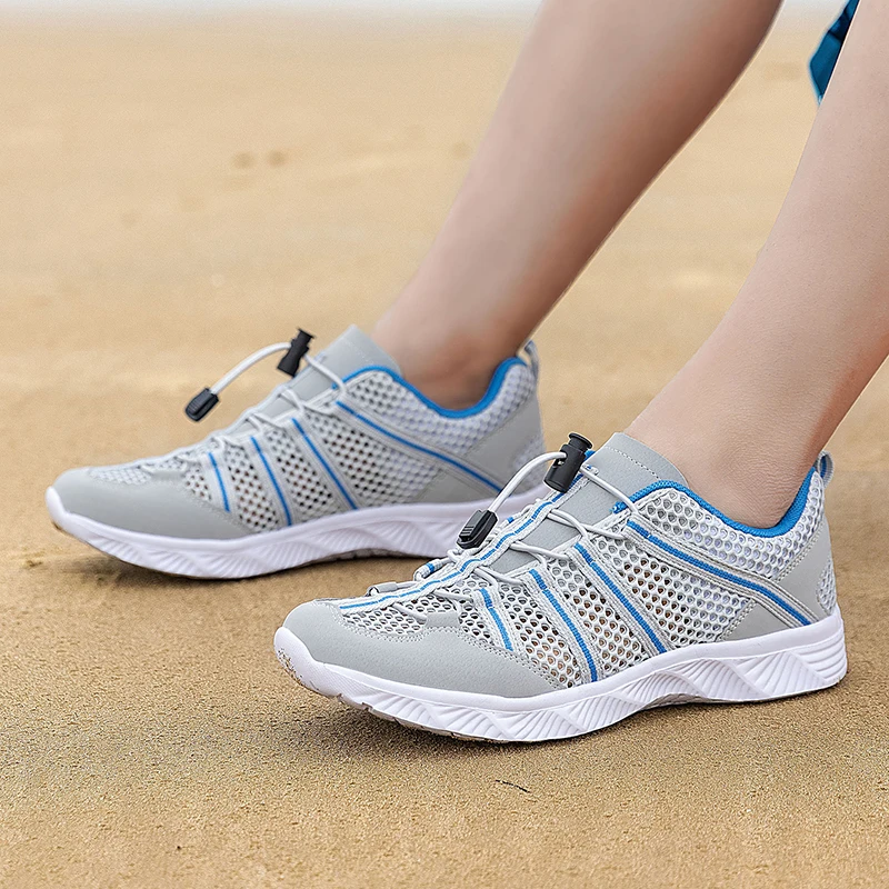 Women Men Aqua Shoes with Drainage Holes Creek River Tracing Shoes Amphibious Water Wading Upstream Outdoor Canyoning Camping