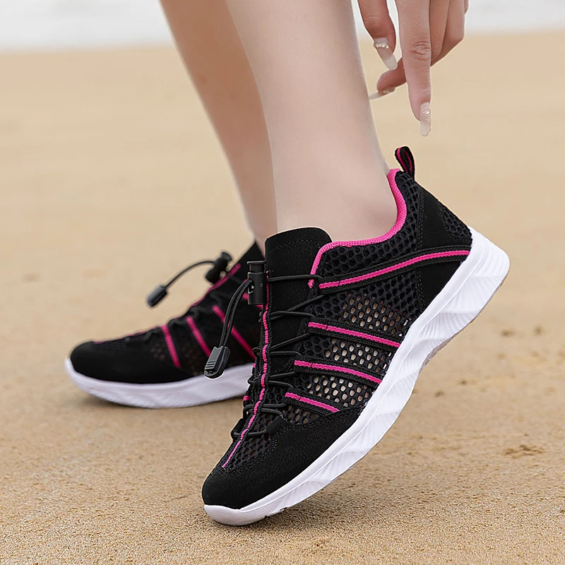 Women Men Aqua Shoes with Drainage Holes Creek River Tracing Shoes Amphibious Water Wading Upstream Outdoor Canyoning Camping