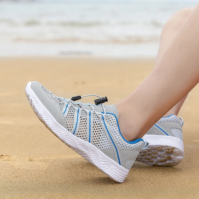 Women Men Aqua Shoes with Drainage Holes Creek River Tracing Shoes Amphibious Water Wading Upstream Outdoor Canyoning Camping