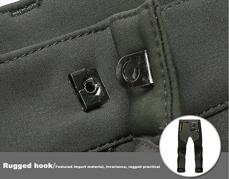 JNLN Men Winter Fleece Pants Warm Waterproof Hiking Pants Outdoor Camping Climbing Skiing Soft Shell Windproof Rain Trousers