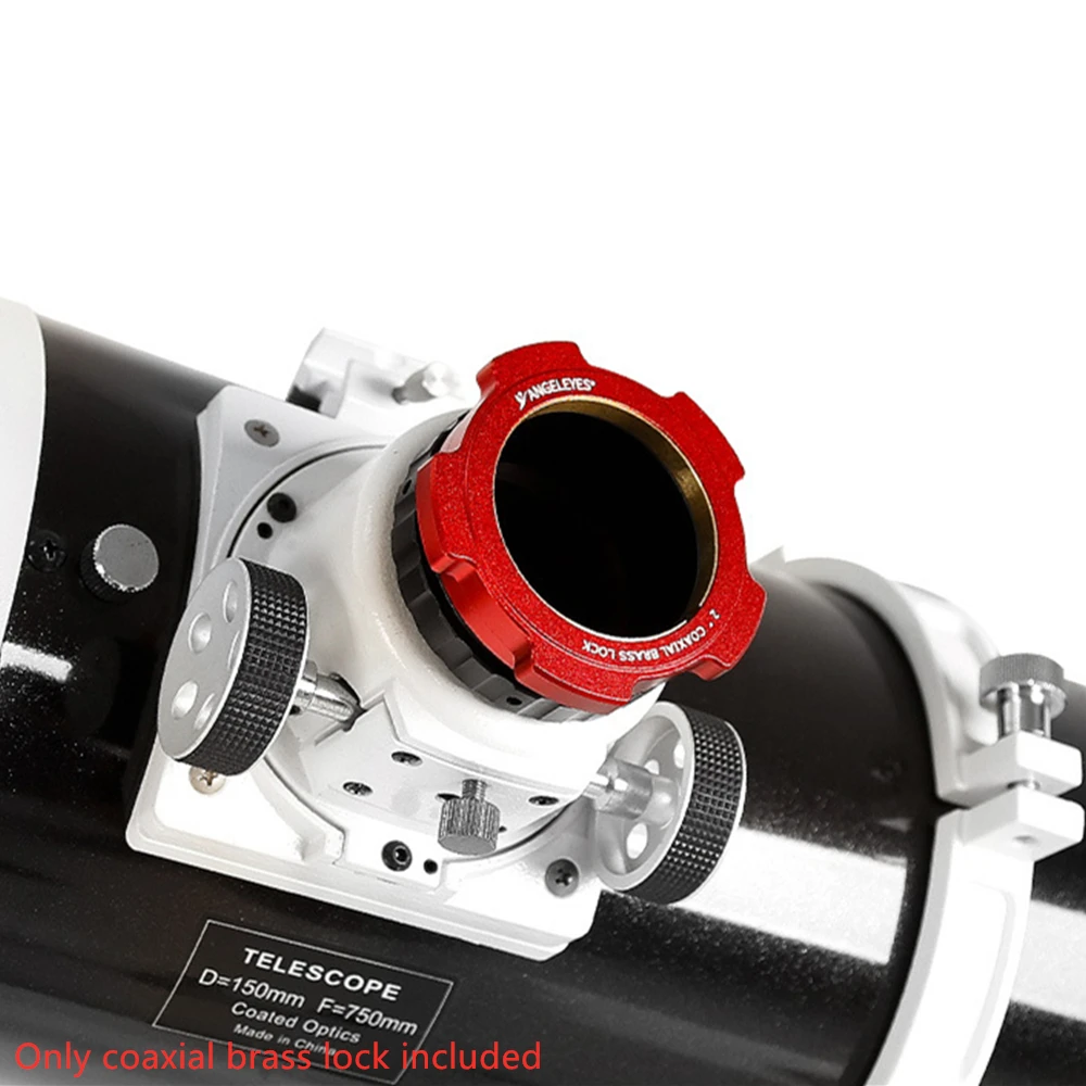 M54*1mm Male to 2 Inch Aluminum Alloy Coaxial Lock Eyepiece Adapter Astronomical Accessories