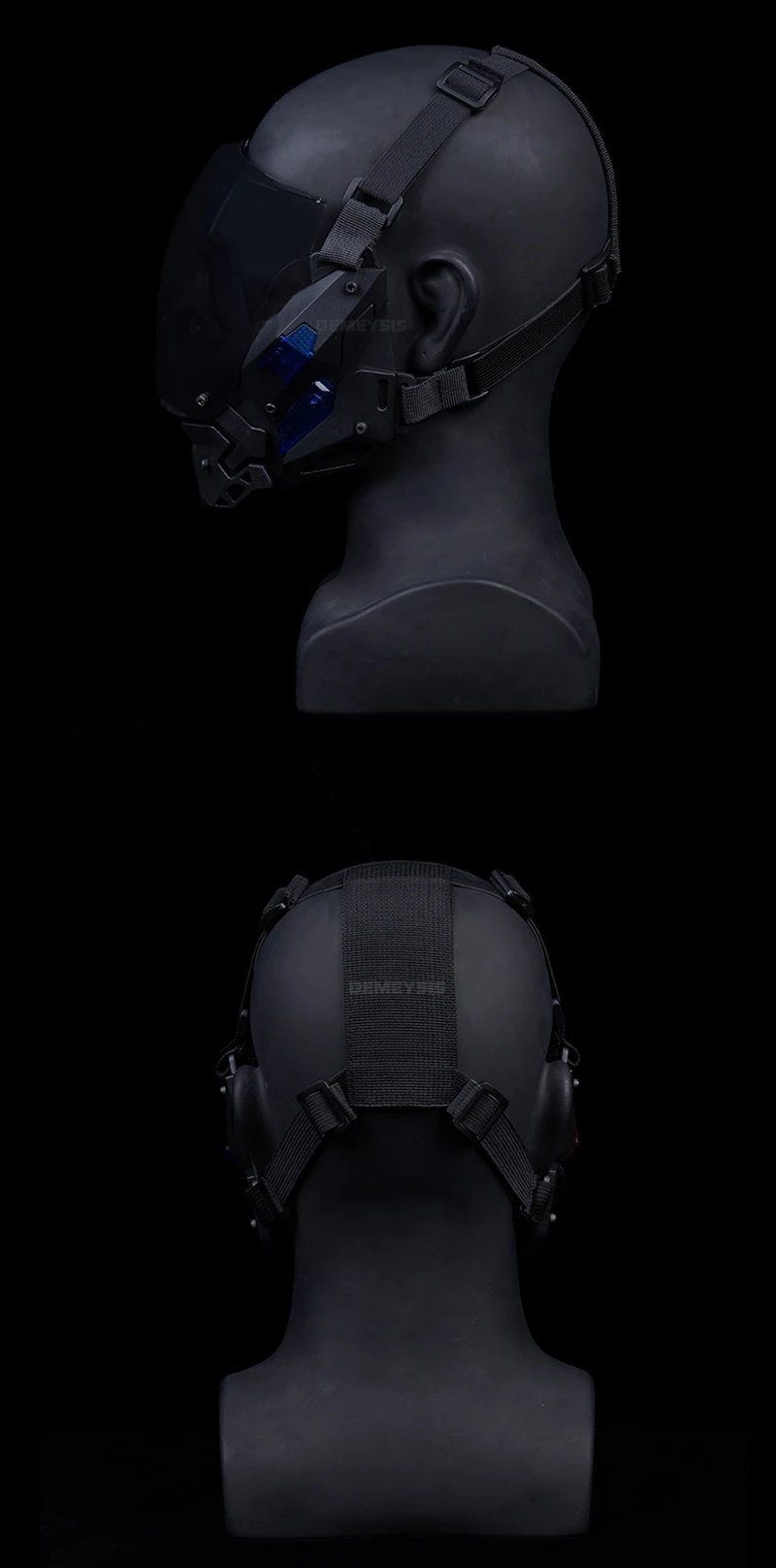 Airsoft Mask Detachable Anti-fog Lens Motorcycle Sports Cyberpunk Full Face Masks Tactical Paintball Hunting CS Face Mask