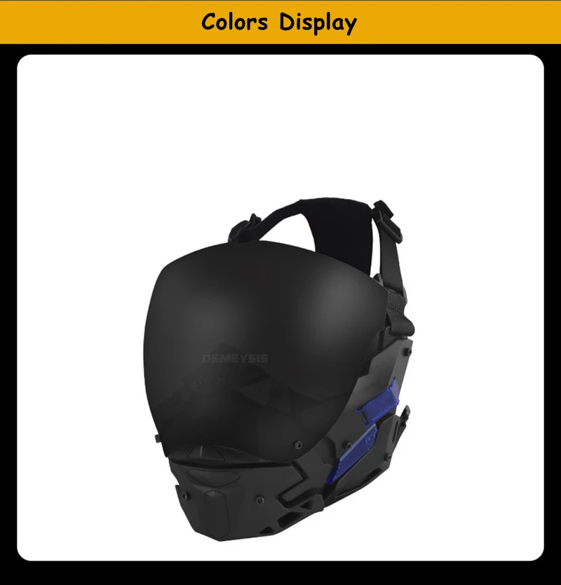 Airsoft Mask Detachable Anti-fog Lens Motorcycle Sports Cyberpunk Full Face Masks Tactical Paintball Hunting CS Face Mask