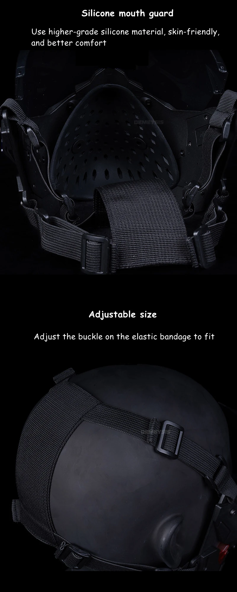 Airsoft Mask Detachable Anti-fog Lens Motorcycle Sports Cyberpunk Full Face Masks Tactical Paintball Hunting CS Face Mask