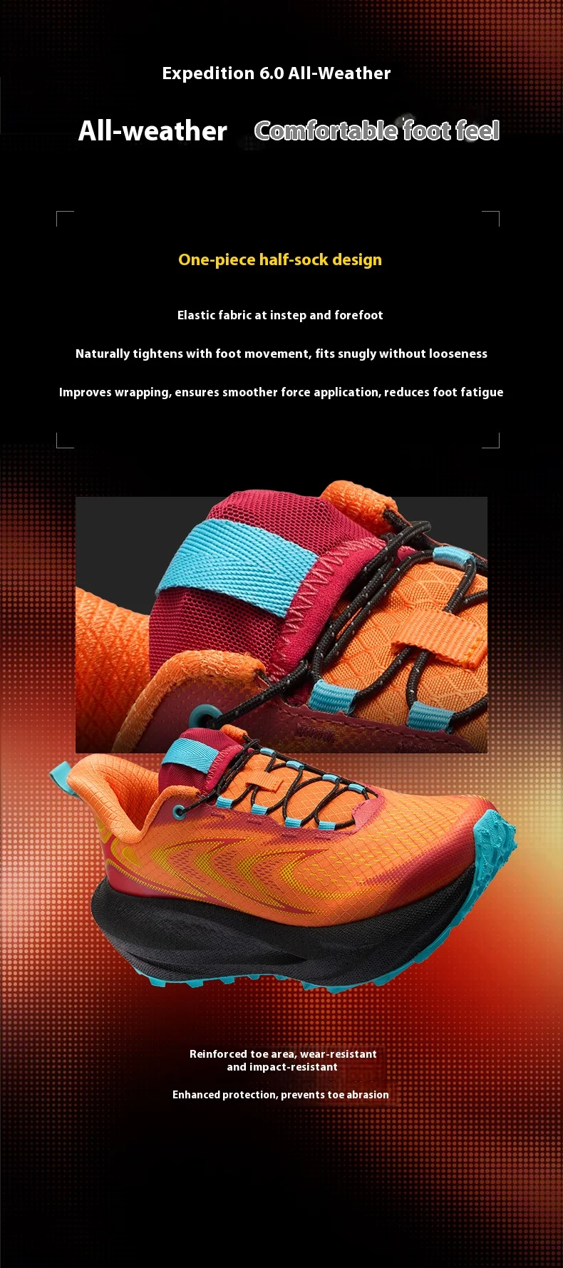 BMAI Hiking Shoes for Men Breathable Trail Man Sneakers Lightweight Mountain Men's Sports Shoes Cushion Outdoor Running Sneaker