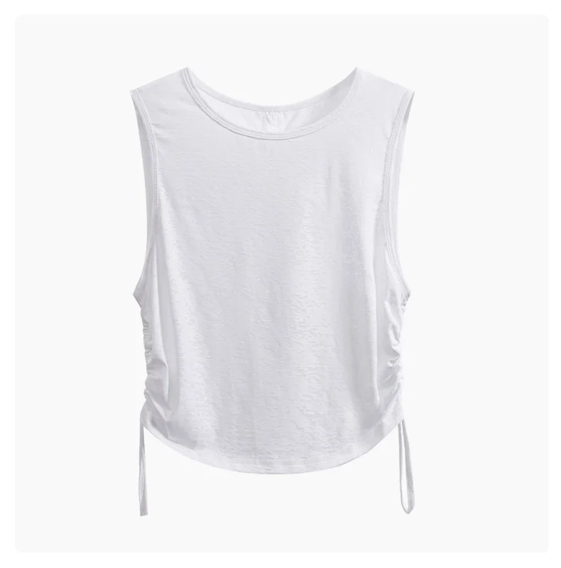 DRUR Women Summer Yoga Tops Lightweight Racerback Workout Shirts Loose Sleeveless Fitness Athletic Pullover Beach Sports Tee New