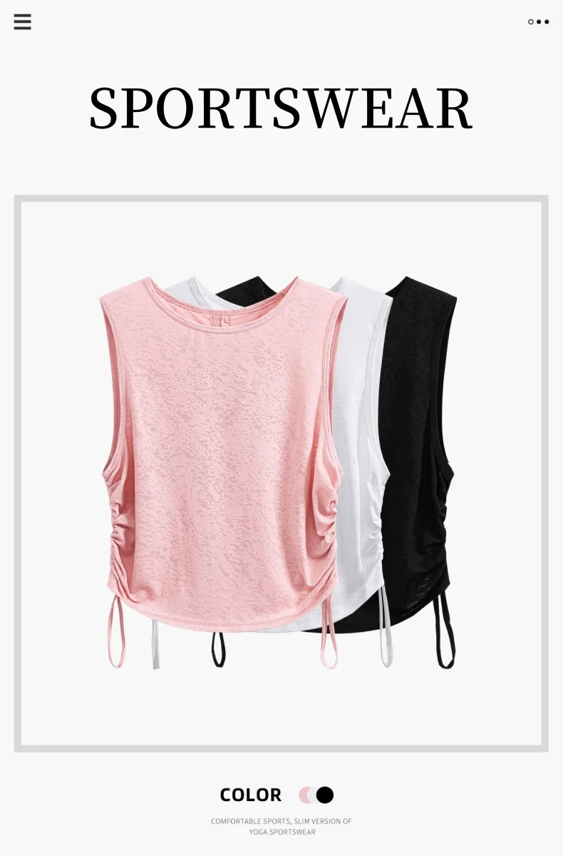 DRUR Women Summer Yoga Tops Lightweight Racerback Workout Shirts Loose Sleeveless Fitness Athletic Pullover Beach Sports Tee New