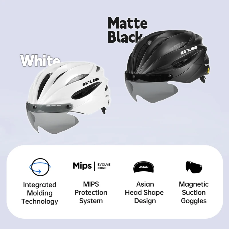 GUB Helmet Cycling Cascos Mips Road Bike Cap PC+EPS Lightweight Safety Helmets 18 Hole Hat for Adult Woman Accessories Summer