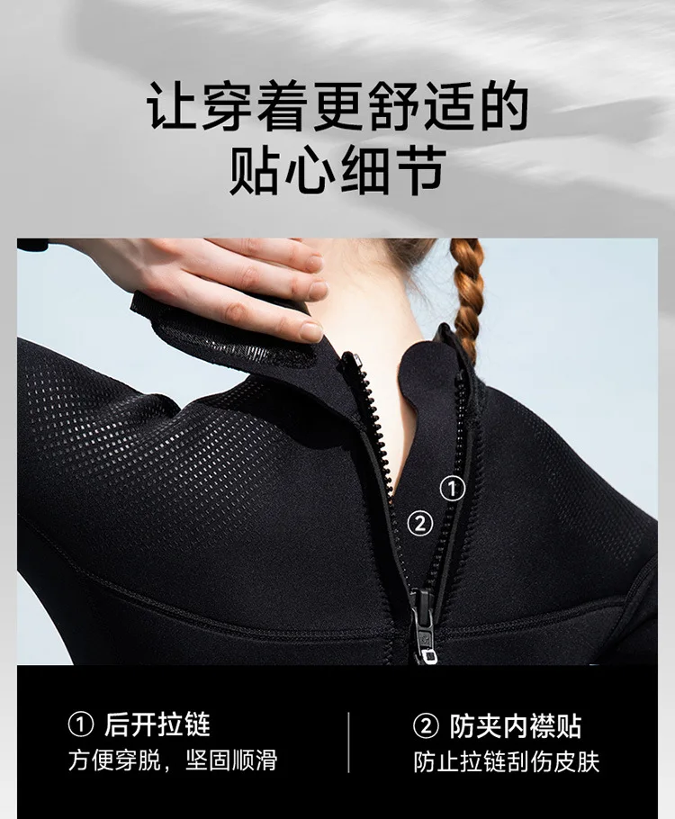 Wetsuit Women Men 3mm Neoprene Dive Wet Suit for Cold Water Full Body Thermal Swimsuit for Adults Snorkel Scuba Diving Suits