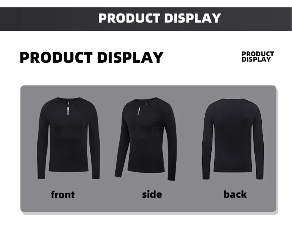 YKYWBIKE Men's Cycling Base Layers Thermal Fleece Bicycle Undershirt Long Sleeve Road Bike Vest MTB Clothing
