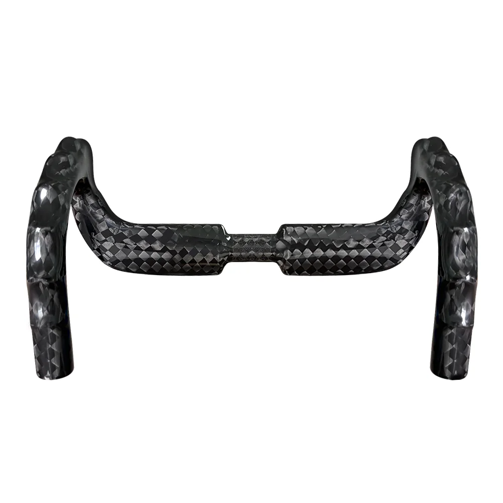 BALUGOE Carbon Cycling Track Handle Aerodynamics Bicycle Handlebar Fixed Toot Bike Handlebar 12K Shiny 31.8mm Sports UCI